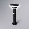 Solar Outdoor Bollard Light in Black