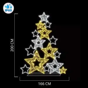 Star Christmas Tree Outdoor Decoration