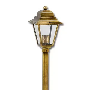 Brass antique lantern bollard light