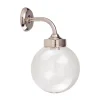 Globe Outdoor Wall Light Matt Nickel