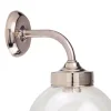 Globe Outdoor Wall Light Matt Nickel