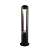 LED Round Garden Bollard Light in Black