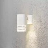 Matt White Single Outdoor Wall Light