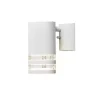 Matt White Single Outdoor Wall Light