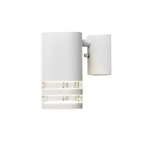 Matt White Single Outdoor Wall Light