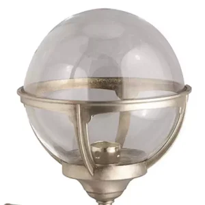 Nickel Opal Glass Outdoor Wall Light