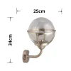 Nickel Opal Glass Outdoor Wall Light