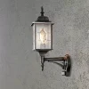 Outdoor Wall Lantern in Black Finish