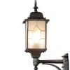 Outdoor Wall Lantern in Black Finish