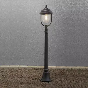 Pathway Lamp Post Light in Matt Black