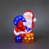 LED acrylic Santa on chimney for outdoor Christmas decorations