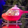 Santa Helicopter Christmas Table Top Decoration