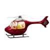 Santa Helicopter Christmas Table Top Decoration