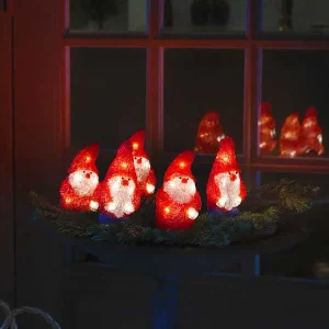 LED Santa set made from acrylic for outdoor Christmas decoration