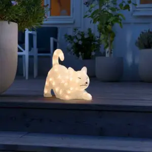 Acrylic Laying Cat Outdoor Decoration