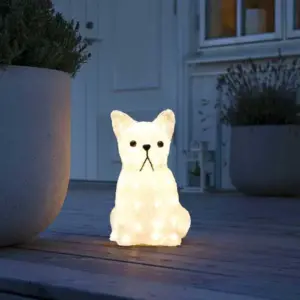 Acrylic Sitting Dog Outdoor Decoration