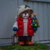 LED Large Teddy Bear Christmas Decoration With Timer Function