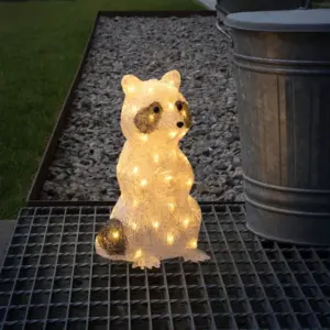 LED Acrylic Standing Raccoon Outdoor Decoration