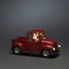 Red Pick Up Truck Christmas Table Top Decoration