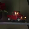 Red Pick Up Truck Christmas Table Top Decoration