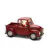 Red Pick Up Truck Christmas Table Top Decoration