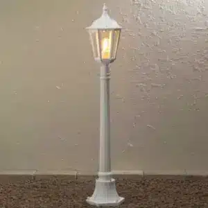 White Outdoor Lamp Post Light