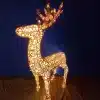 Acrylic standing reindeer with 400 LED lights for indoor and outdoor Christmas decoration