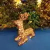 Acrylic sitting reindeer in medium size with 160 LED lights for outdoor Christmas decorations