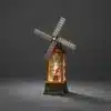 Santa Windmill Lantern Christmas Table Top Decoration