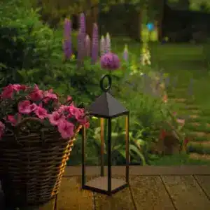 Outdoor Rechargeable Lantern Black