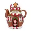 Santa Teapot Coffee Shop Christmas Table Decoration