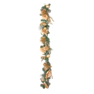 Champagne & Magnolia Christmas Garland