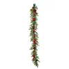 Christmas Garland With Baubles, Berries and Pine Cones