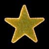 Gold Metallic Star 2D Decoration