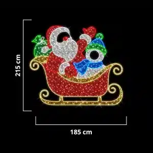 Santa Sleigh Selfie Feature Outdoor Decoration