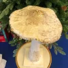 Champagne Mushroom With Glitter Christmas Tabletop Decoration