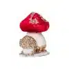 Small Red and Gold Mushroom Christmas Tabletop Decoration