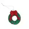 Wreath With Bow Christmas Tree Decoration