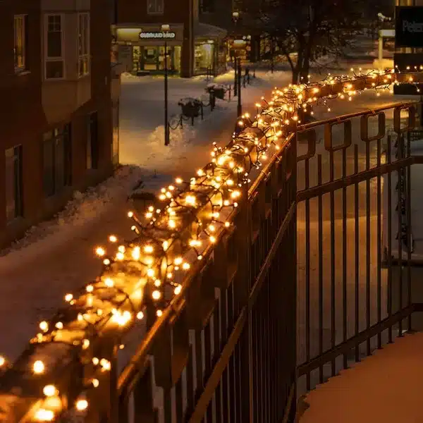 300 low voltage connectable LED cluster Christmas lights in warm white product image