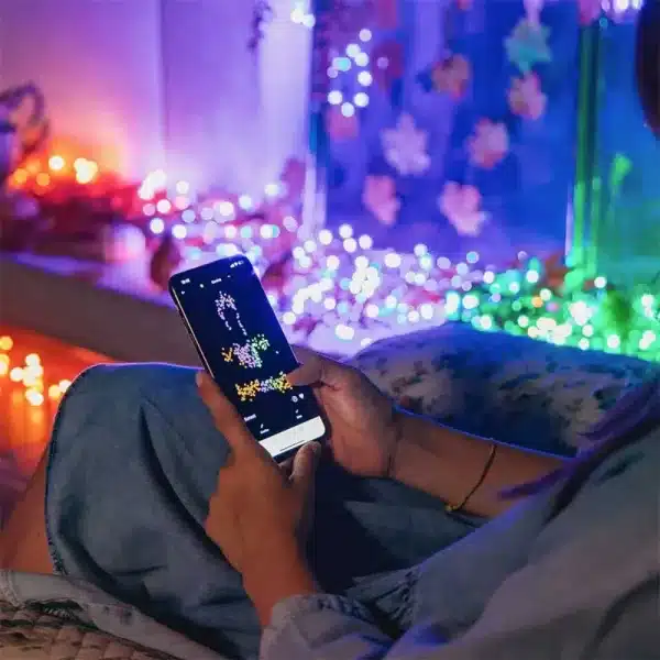 400 LED Twinkly multicolour cluster Christmas lights app controlled