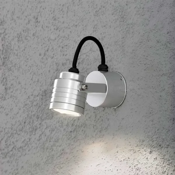 Silver Aluminium Outdoor Wall Light