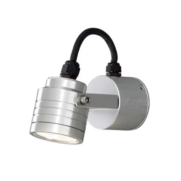 Silver Aluminium Outdoor Wall Light