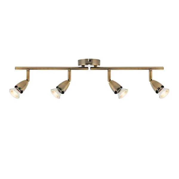 Bar Antique Brass Spotlight Ceiling Light