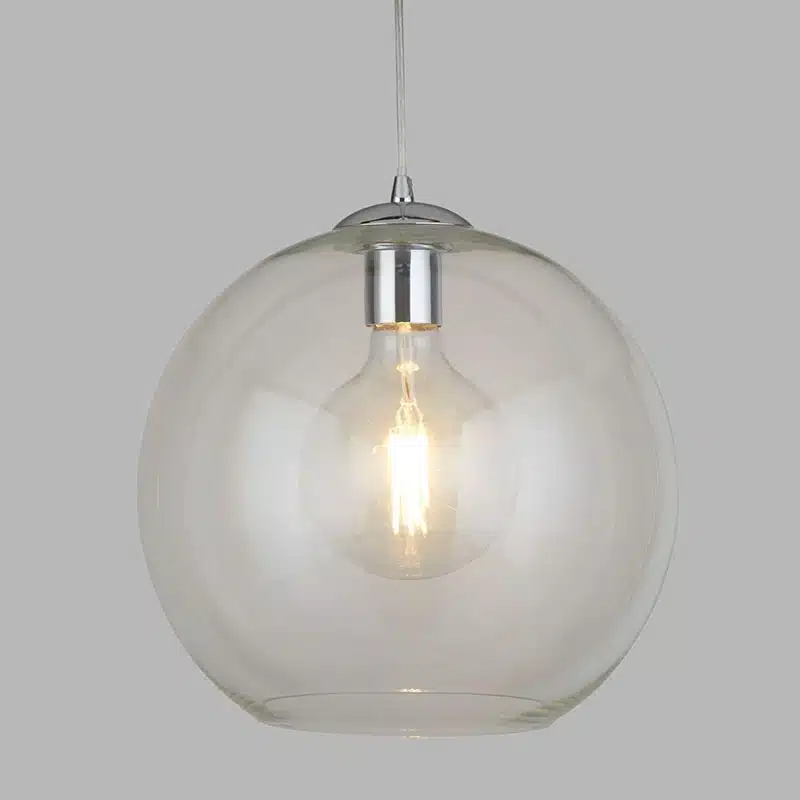 Clear-Spherical-Globe-Glass-Single-Pendant-Light Clear spherical globe glass single pendant light