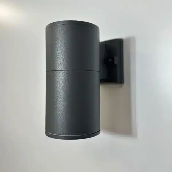 Dark grey outdoor wall light gallery image