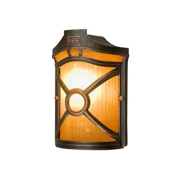 Decorative vintage bronze outdoor wall light