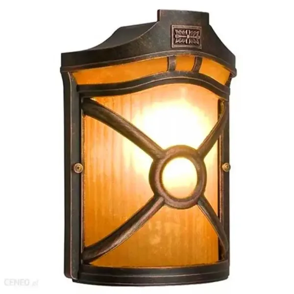 Decorative vintage bronze outdoor wall light