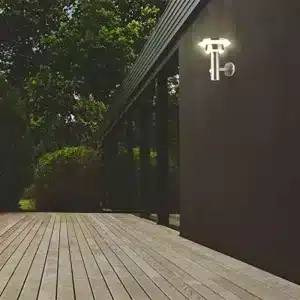 Double Circle Solar Outdoor Wall Light With Sensor
