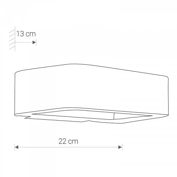 Graphite LED outdoor wall light warm white dimensions