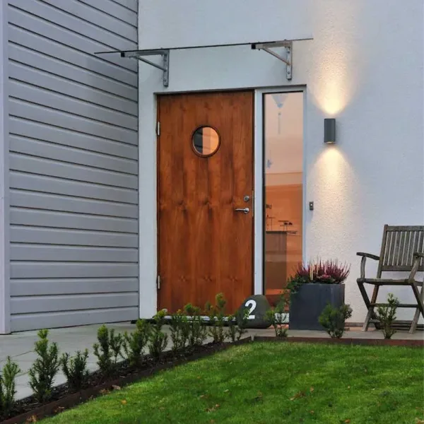 Aluminium Grey Outdoor Wall Light